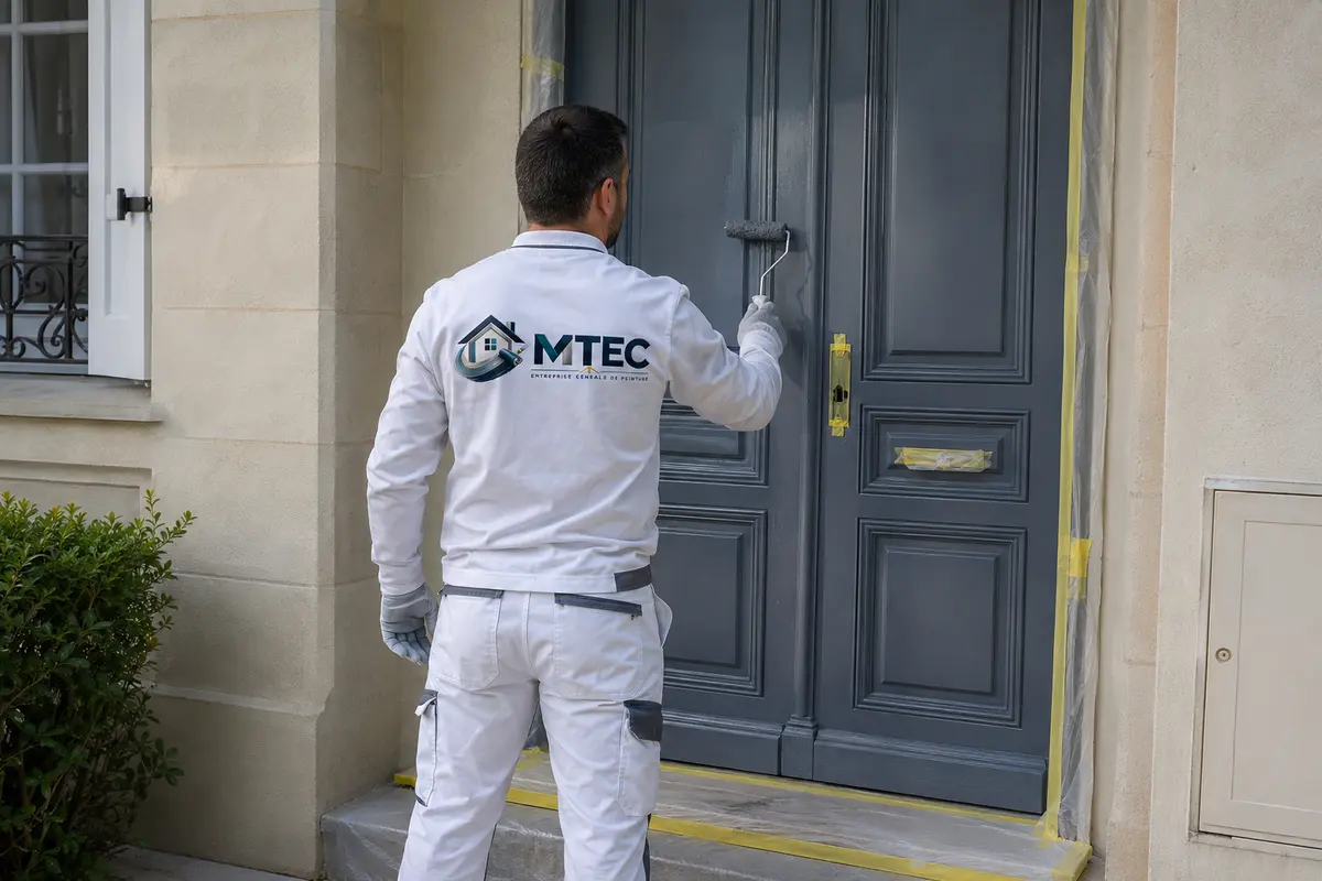 Peinture d’une porte extérieure