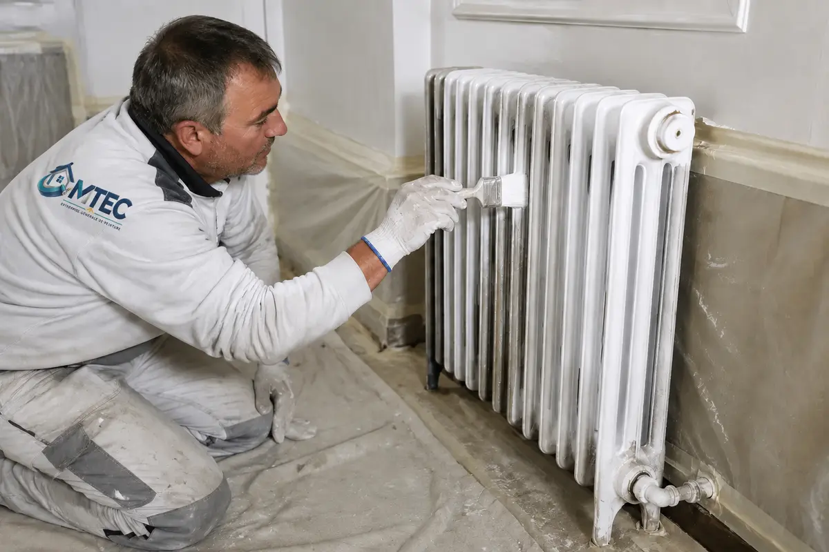 Peinture d’un radiateur