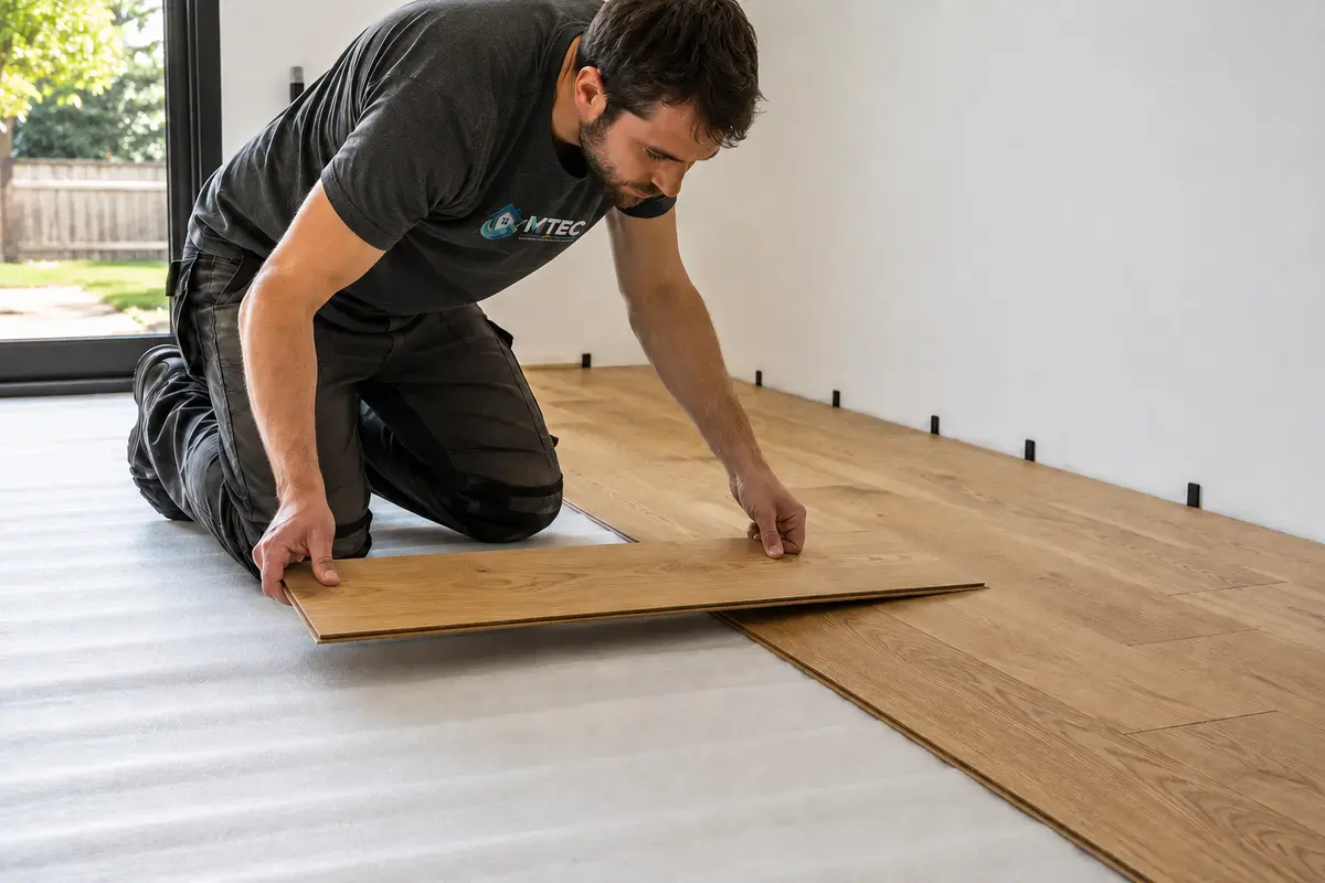 Pose du parquet flottant