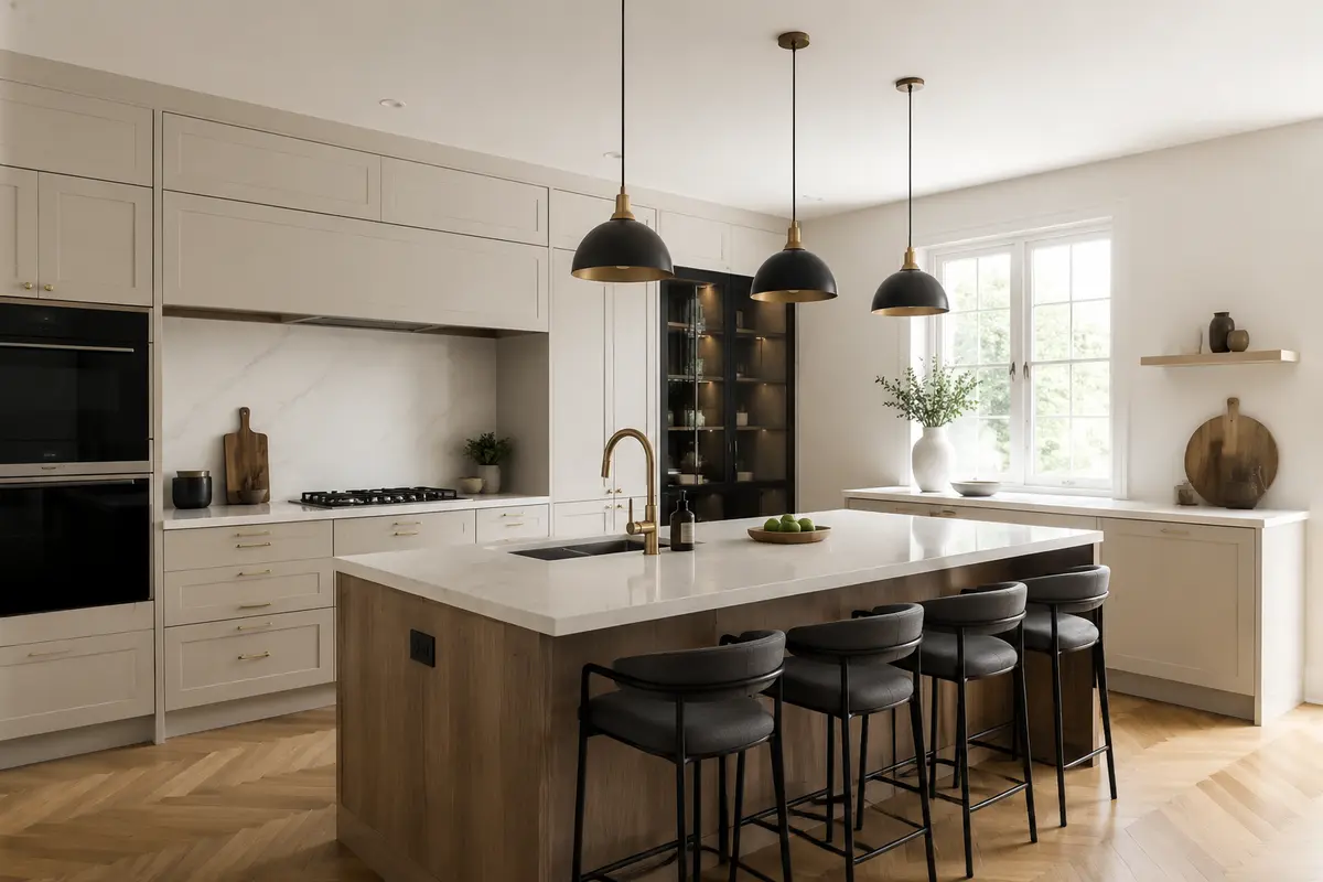 Inspiration pour une cuisine contemporaine